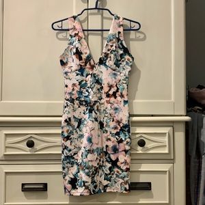 Sexy Floral Mini Dress